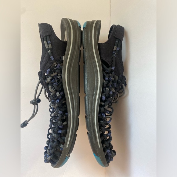 Keen Uneek 1014617 Black Grey Fishermen Hiking Sandals Cord Braided Rope - Picture 10 of 10